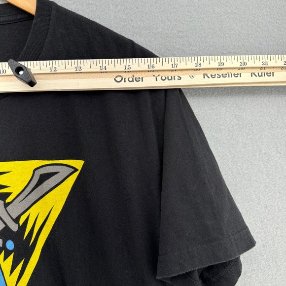 League of Legends TONS OF DAMAGE Trinity Force Black T-Shirt SZ L Gamer Computer - Picture 3 of 8